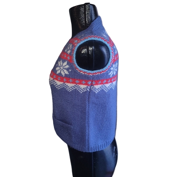 Handmade Vintage Knit Button Up Sweater Vest - Picture 5 of 6